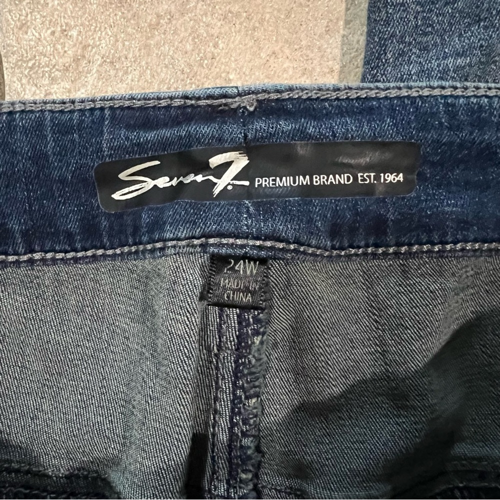 Seven7 High Rise Skinny Ankle Limited Edition Jeans Size 24W NWT - Picture 14 of 15
